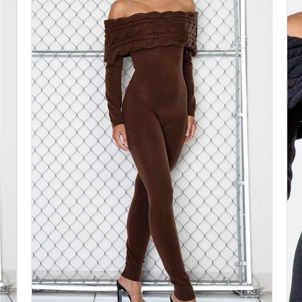 Cable knit jumpsuit size large